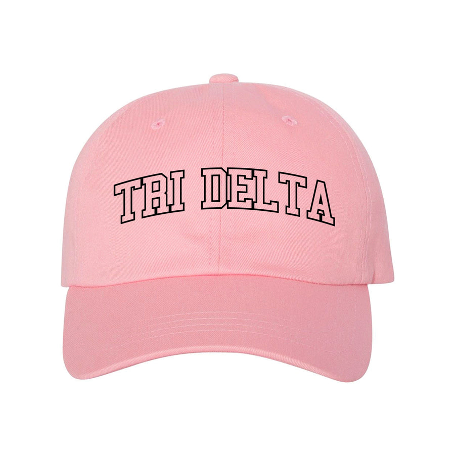 Ali & Ariel Pink Collegiate Dad Hat Delta Delta Delta