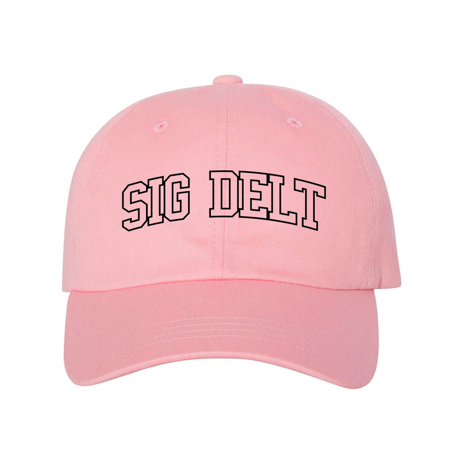 Ali & Ariel Pink Collegiate Dad Hat Sigma Delta Tau