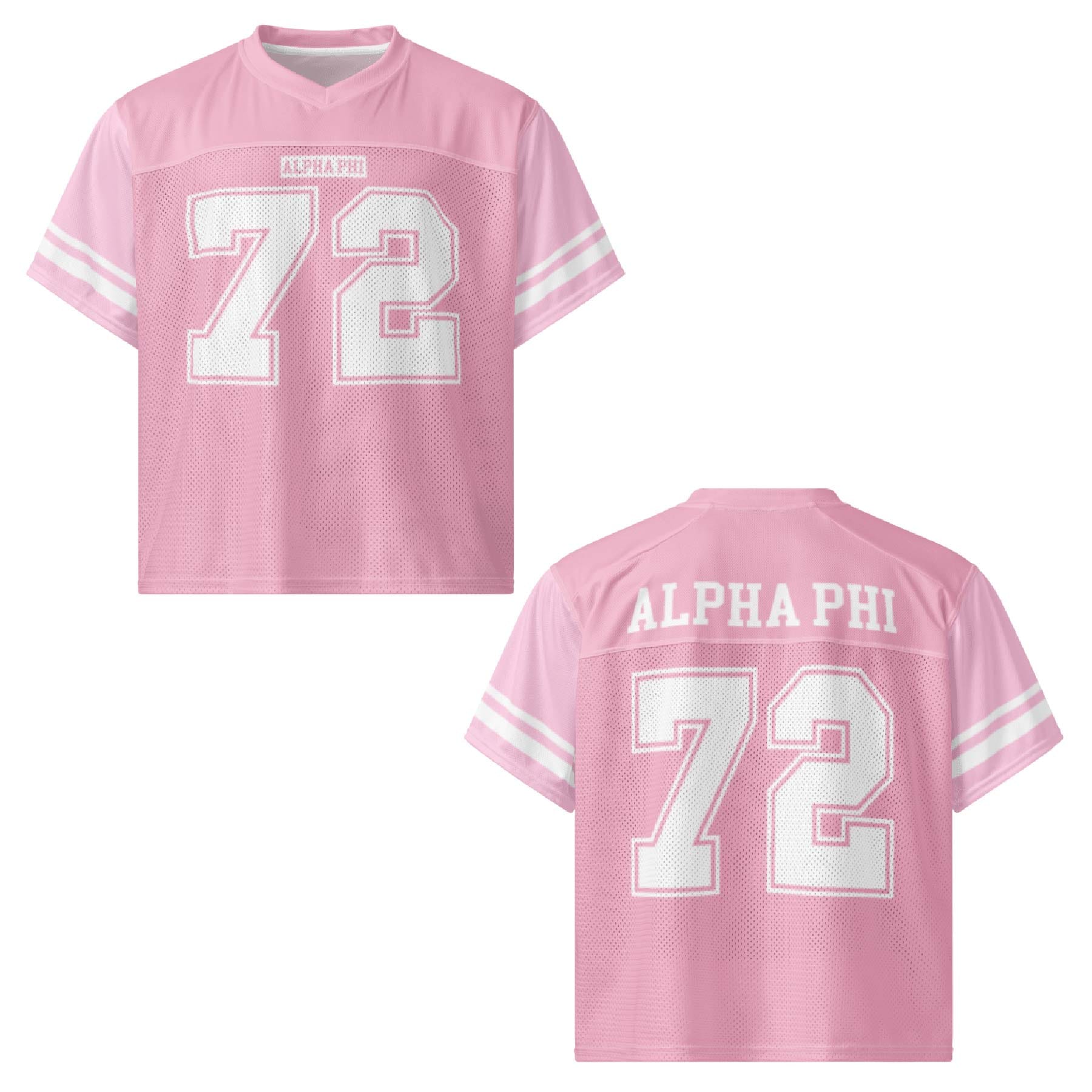 Ali & Ariel Pink Football Jersey Alpha Phi / Medium