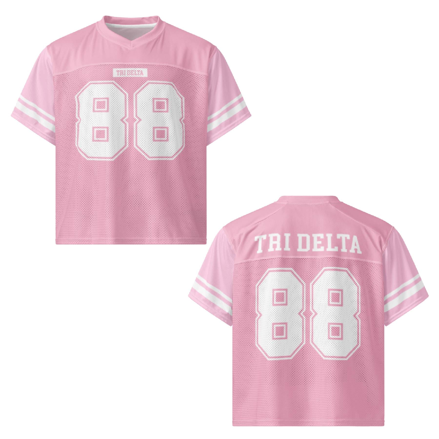 Ali & Ariel Pink Football Jersey Delta Delta Delta / Medium