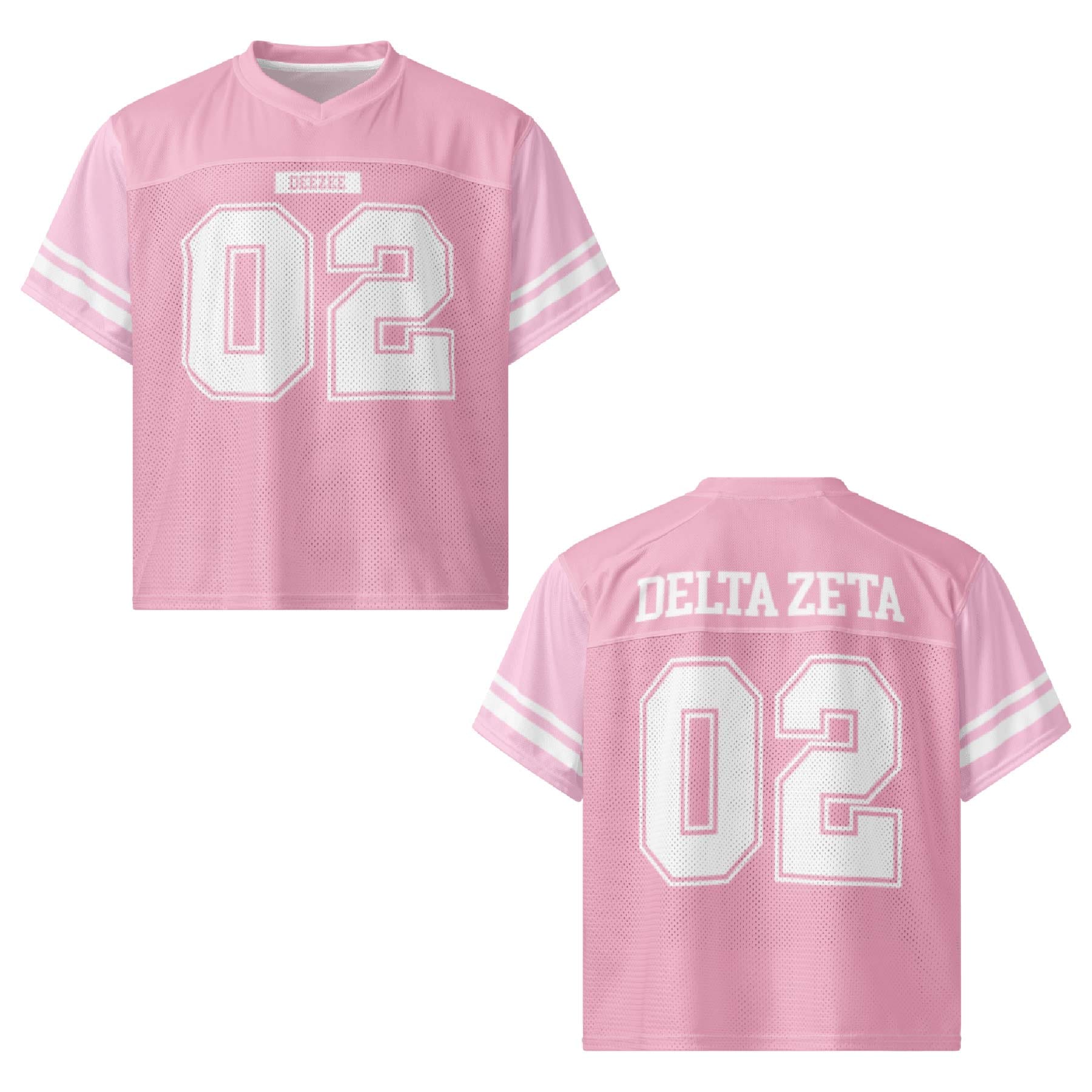Ali & Ariel Pink Football Jersey Delta Zeta / Medium