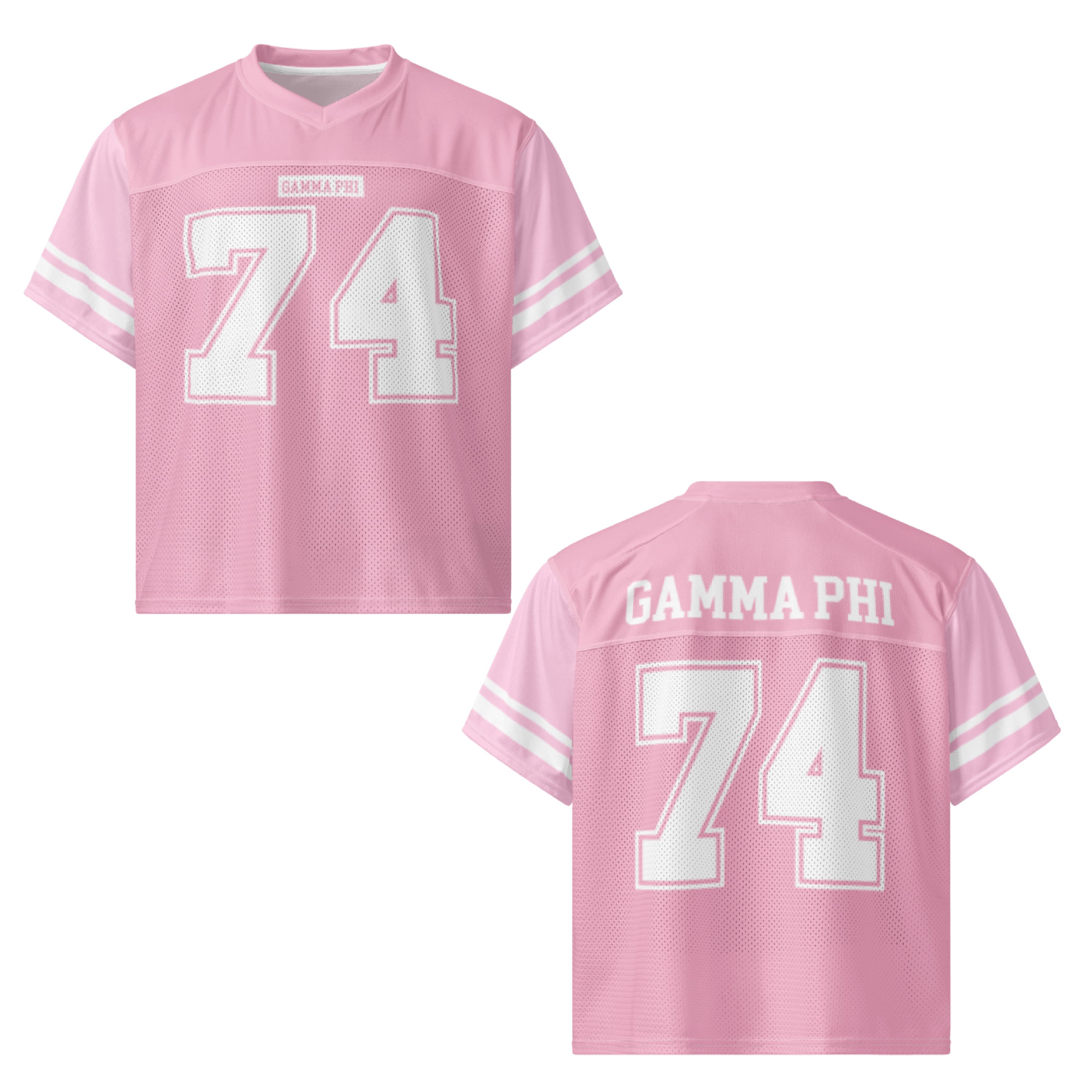 Ali & Ariel Pink Football Jersey Gamma Phi Beta / Medium