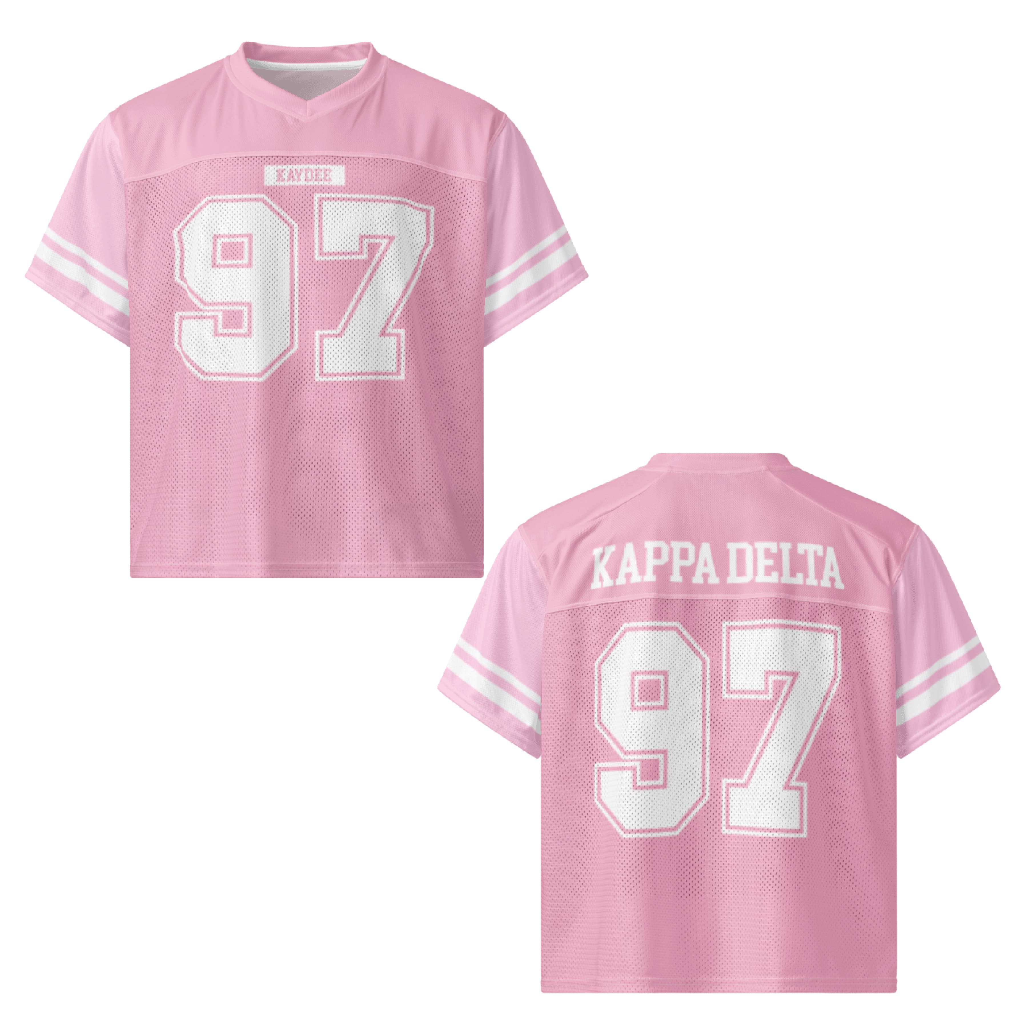 Ali & Ariel Pink Football Jersey Kappa Delta / Medium