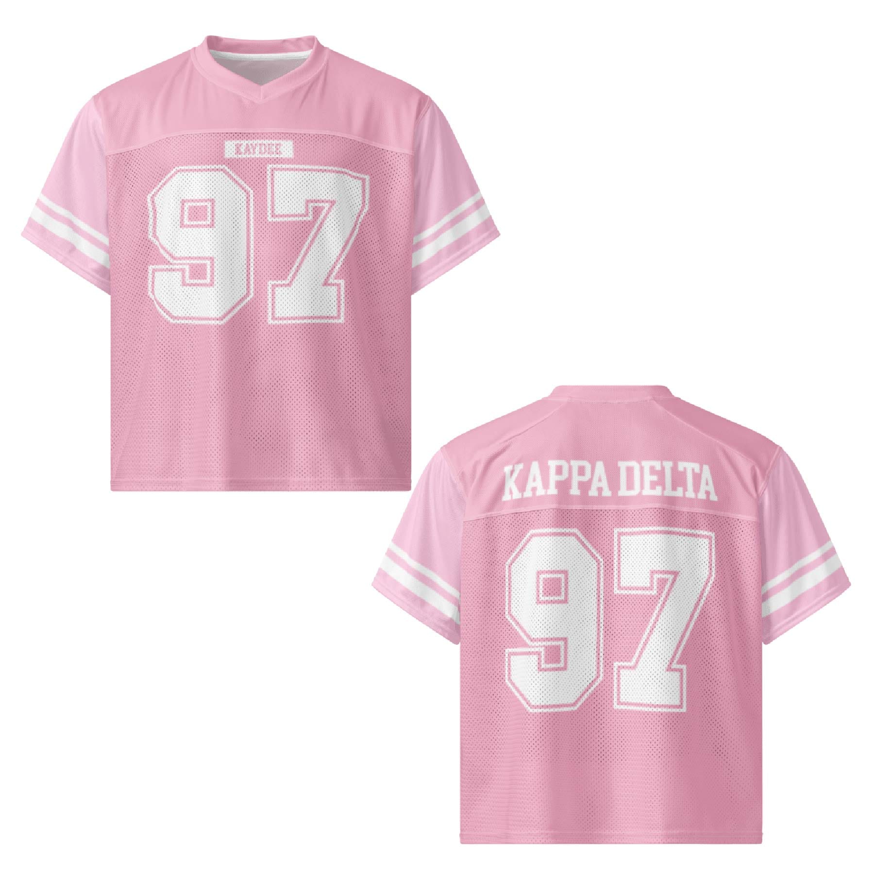 Ali & Ariel Pink Football Jersey Kappa Delta / Medium