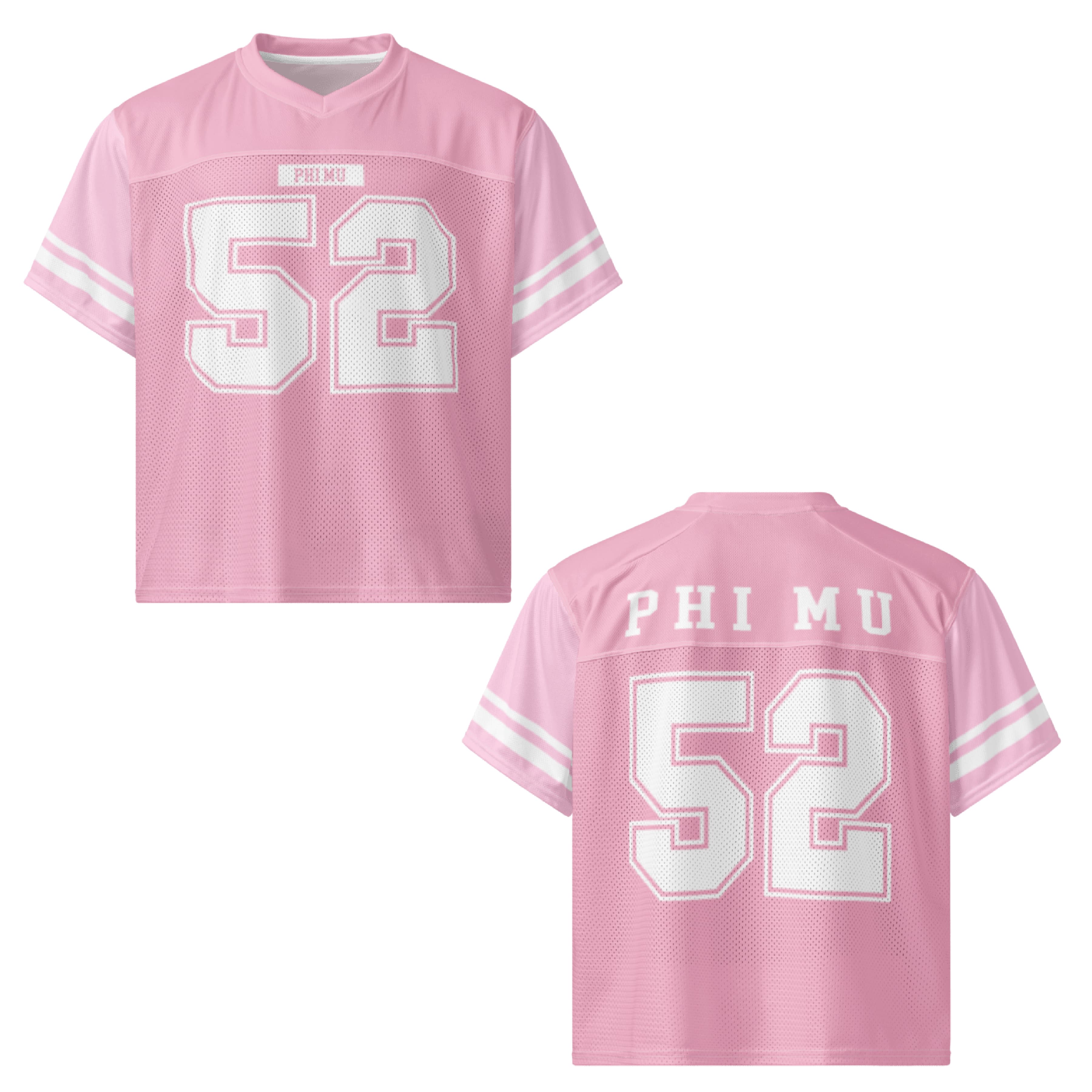 Ali & Ariel Pink Football Jersey Phi Mu / Medium