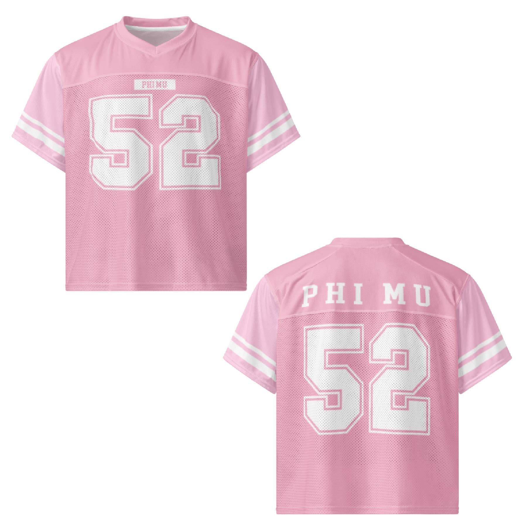 Ali & Ariel Pink Football Jersey Phi Mu / Medium