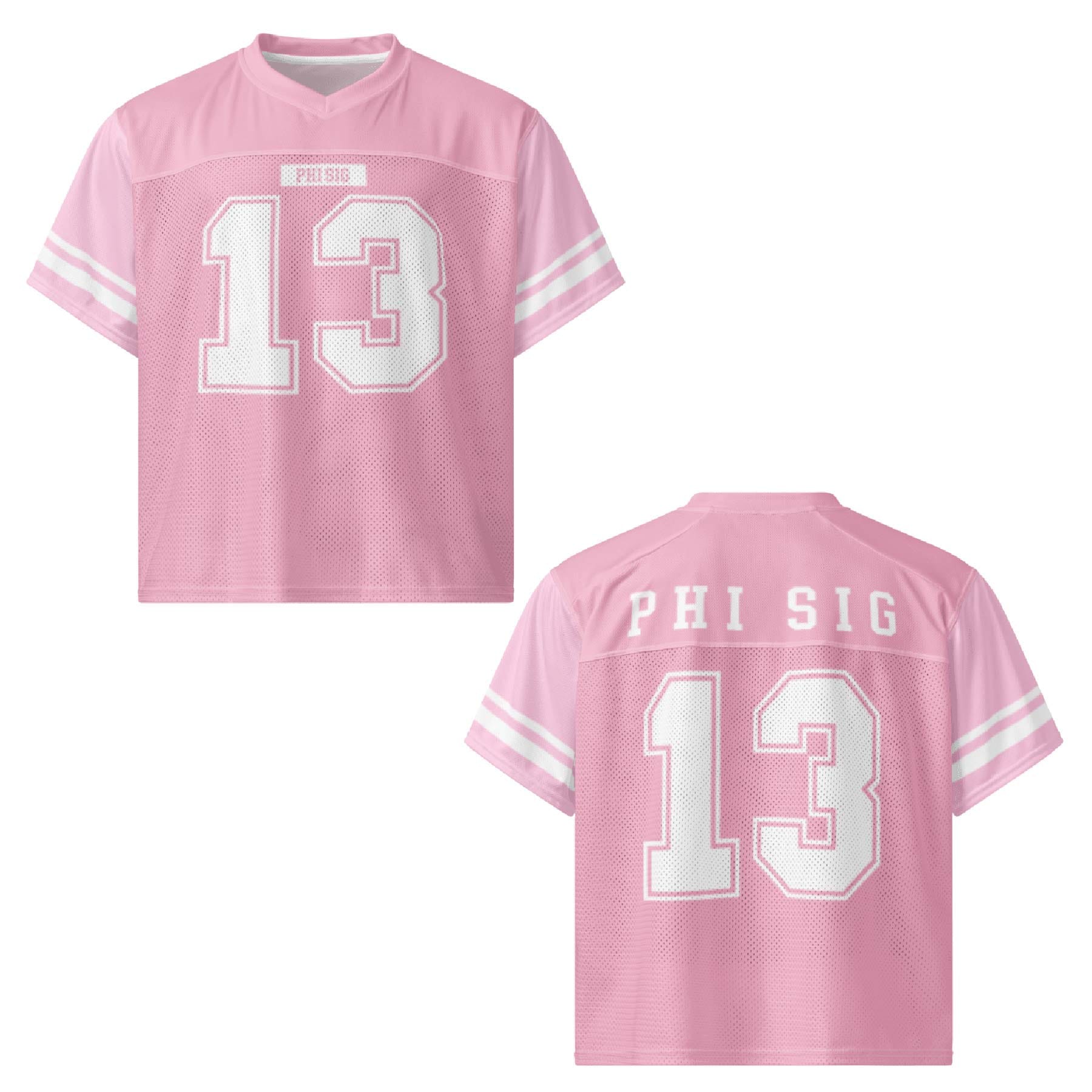 Ali & Ariel Pink Football Jersey Phi Sigma Sigma / Medium