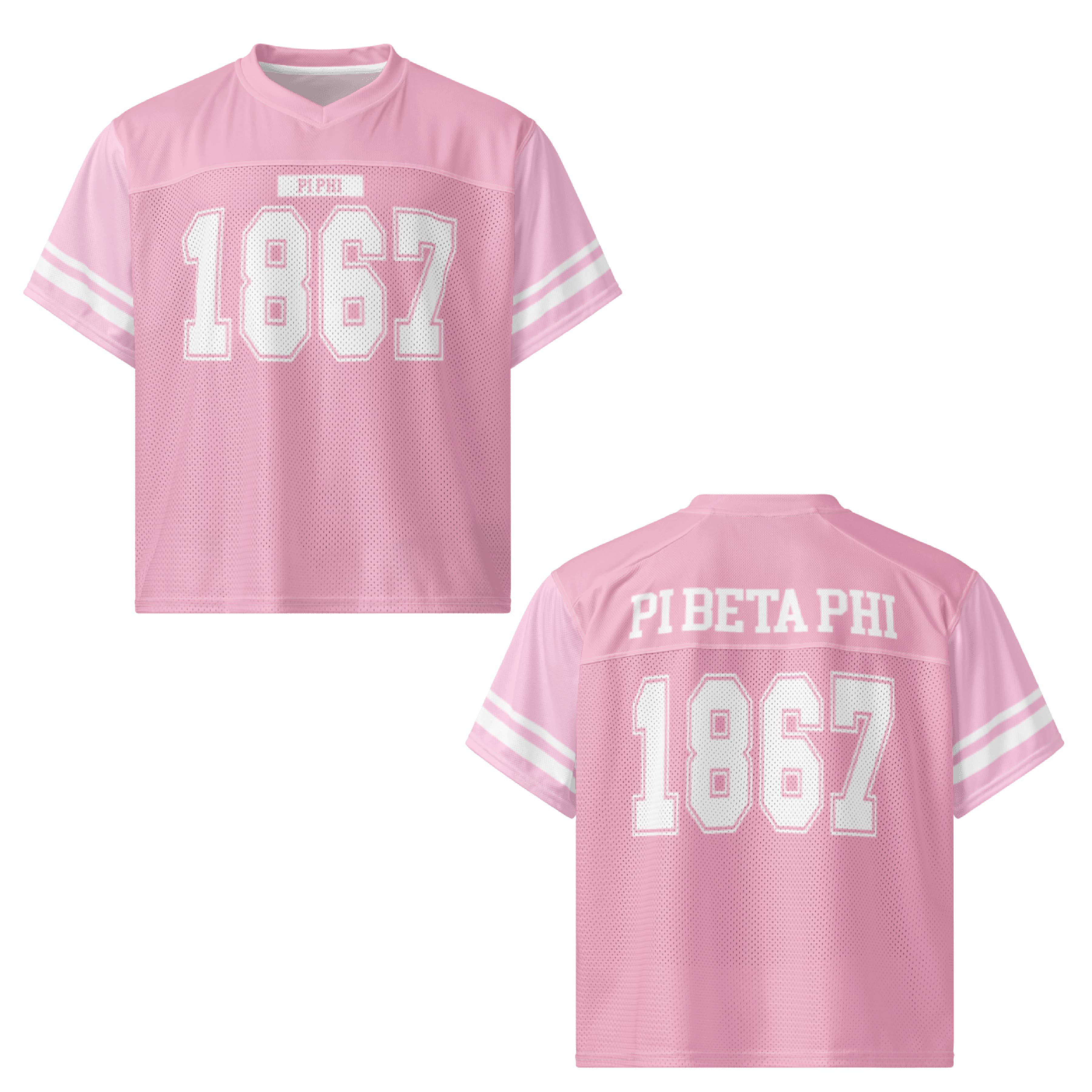 Ali & Ariel Pink Football Jersey Pi Beta Phi / Medium