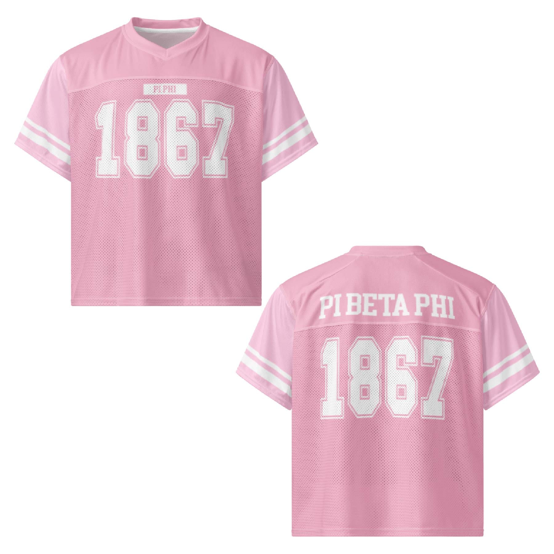 Ali & Ariel Pink Football Jersey Pi Beta Phi / Medium