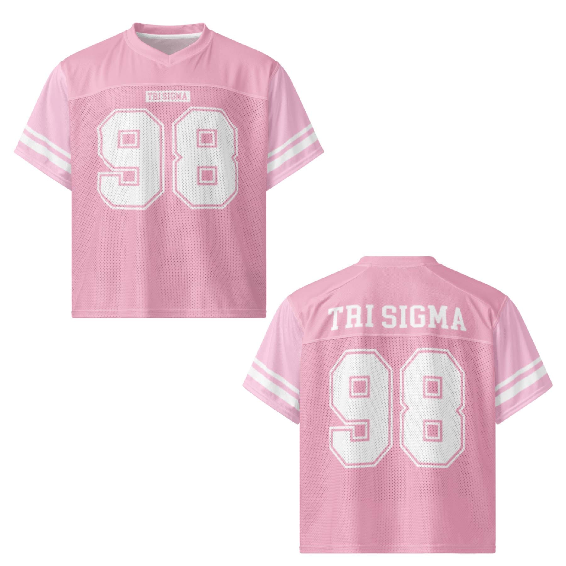 Ali & Ariel Pink Football Jersey Sigma Sigma Sigma / Medium