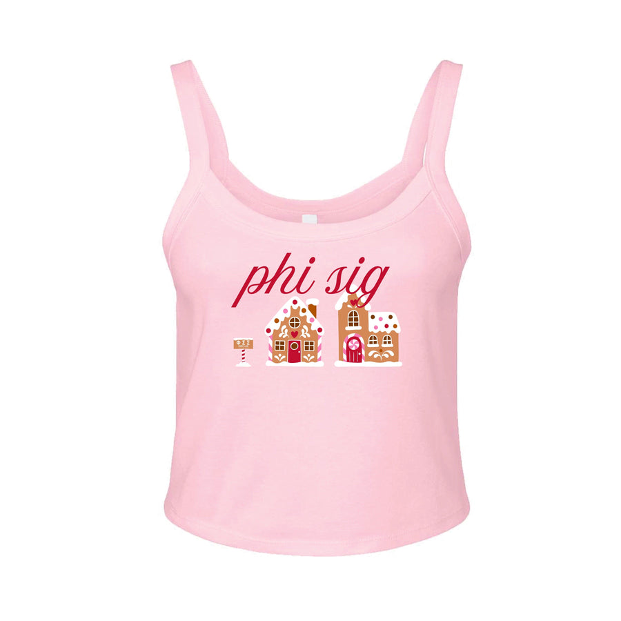 Ali & Ariel Pink Gingerbread Tank Top