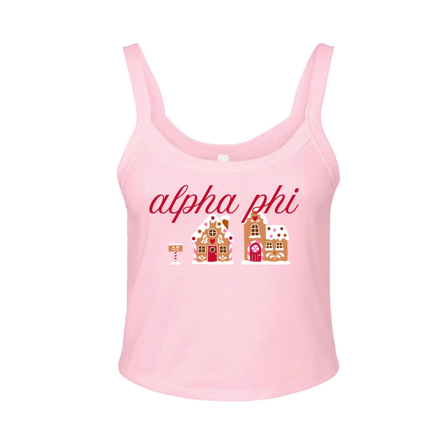 Ali & Ariel Pink Gingerbread Tank Top