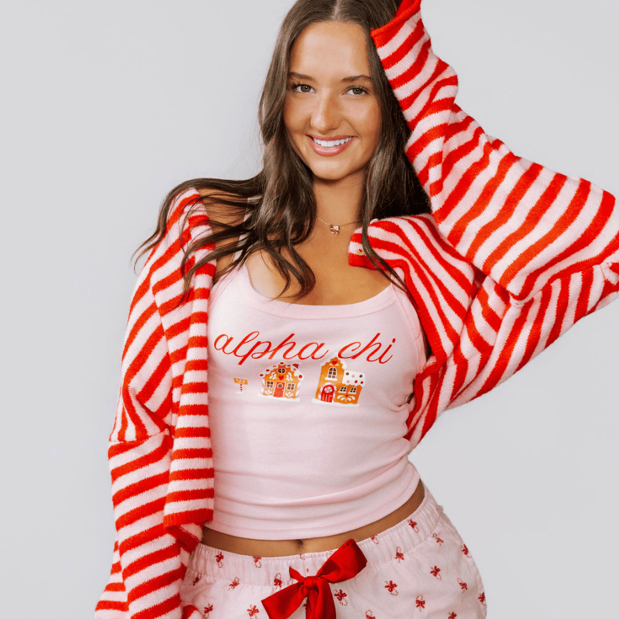 Ali & Ariel Pink Gingerbread Tank Top