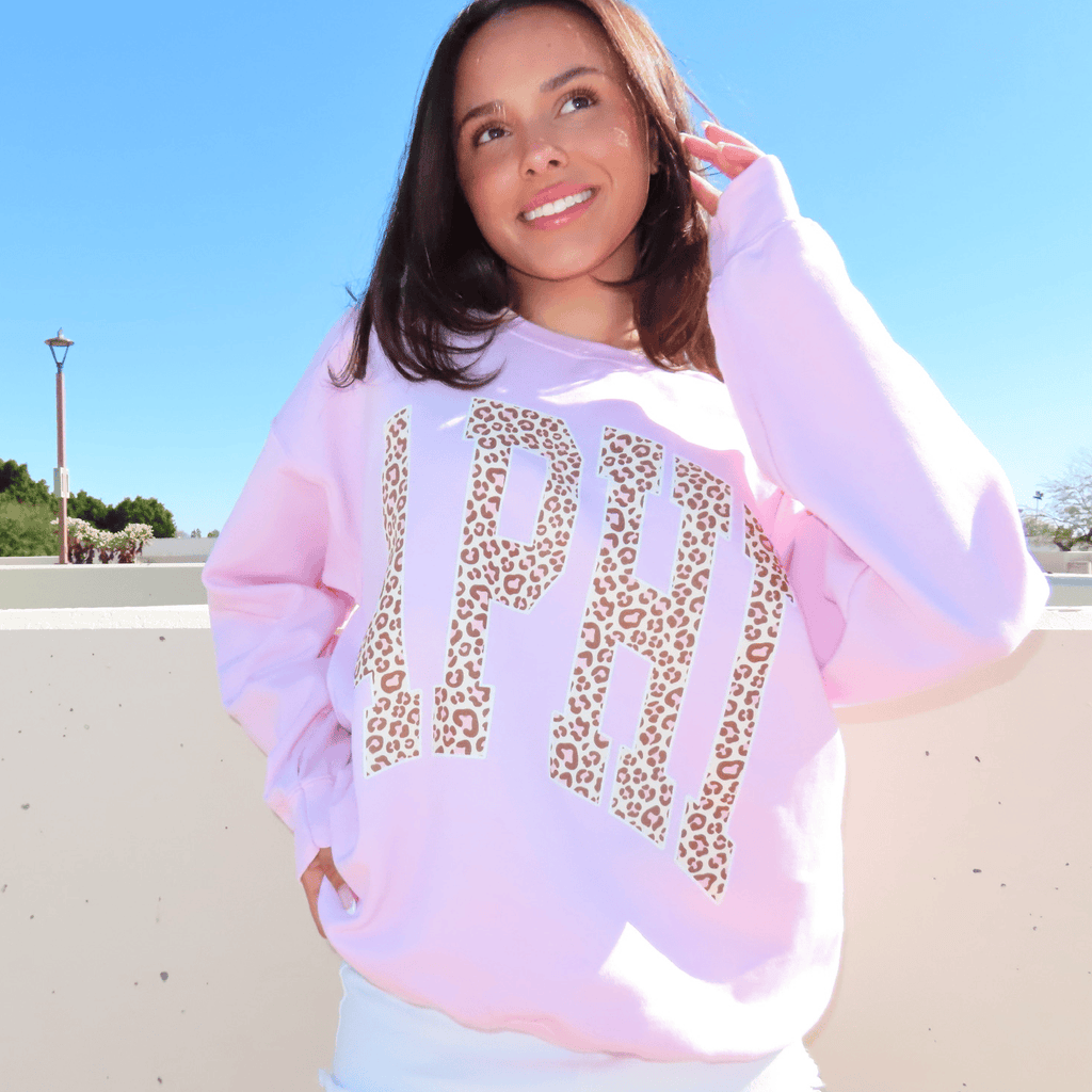 Ali & Ariel Pink Leopard Crewneck