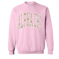 Ali & Ariel Pink Leopard Crewneck Alpha Chi Omega / Medium