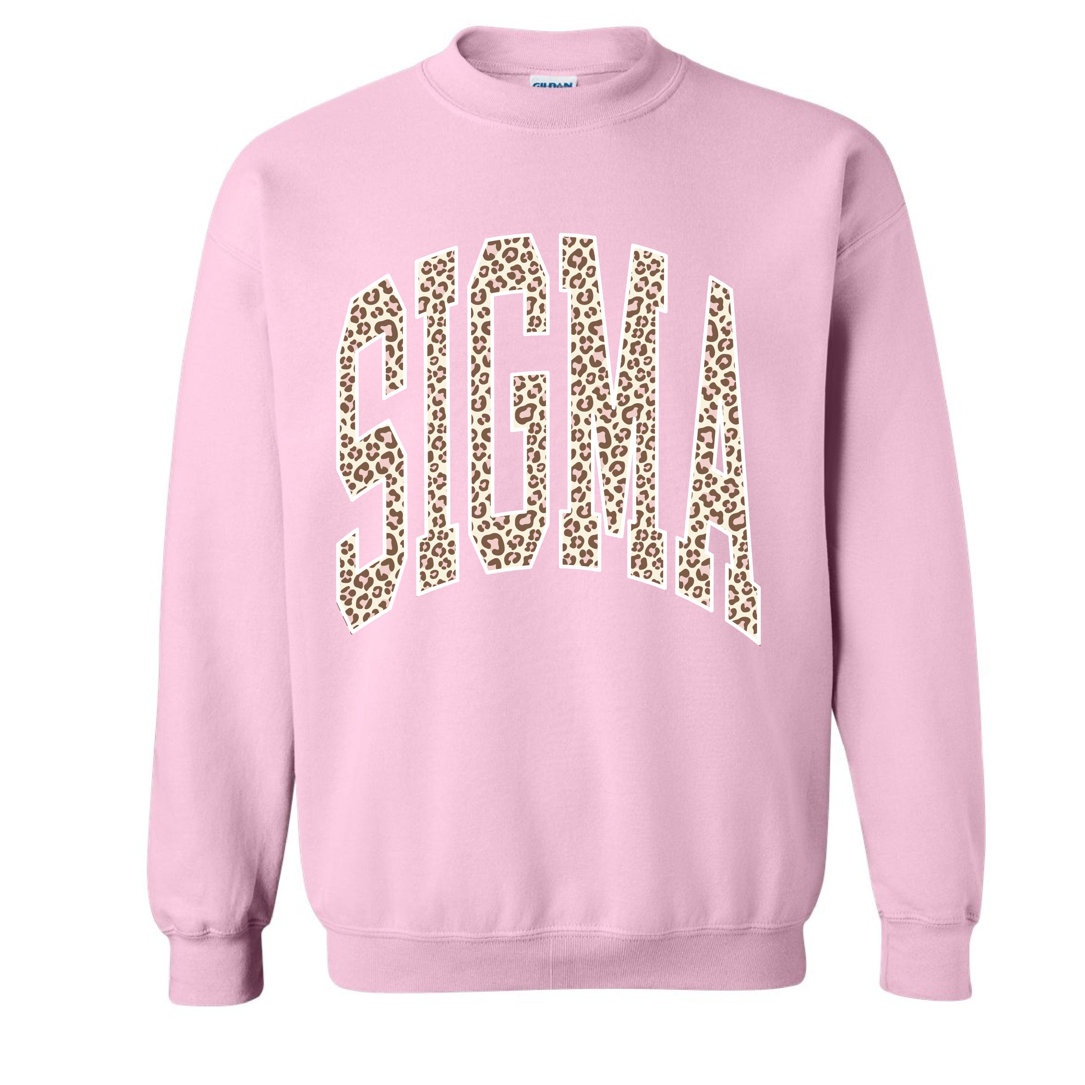 Ali & Ariel Pink Leopard Crewneck Sigma Sigma Sigma / Medium