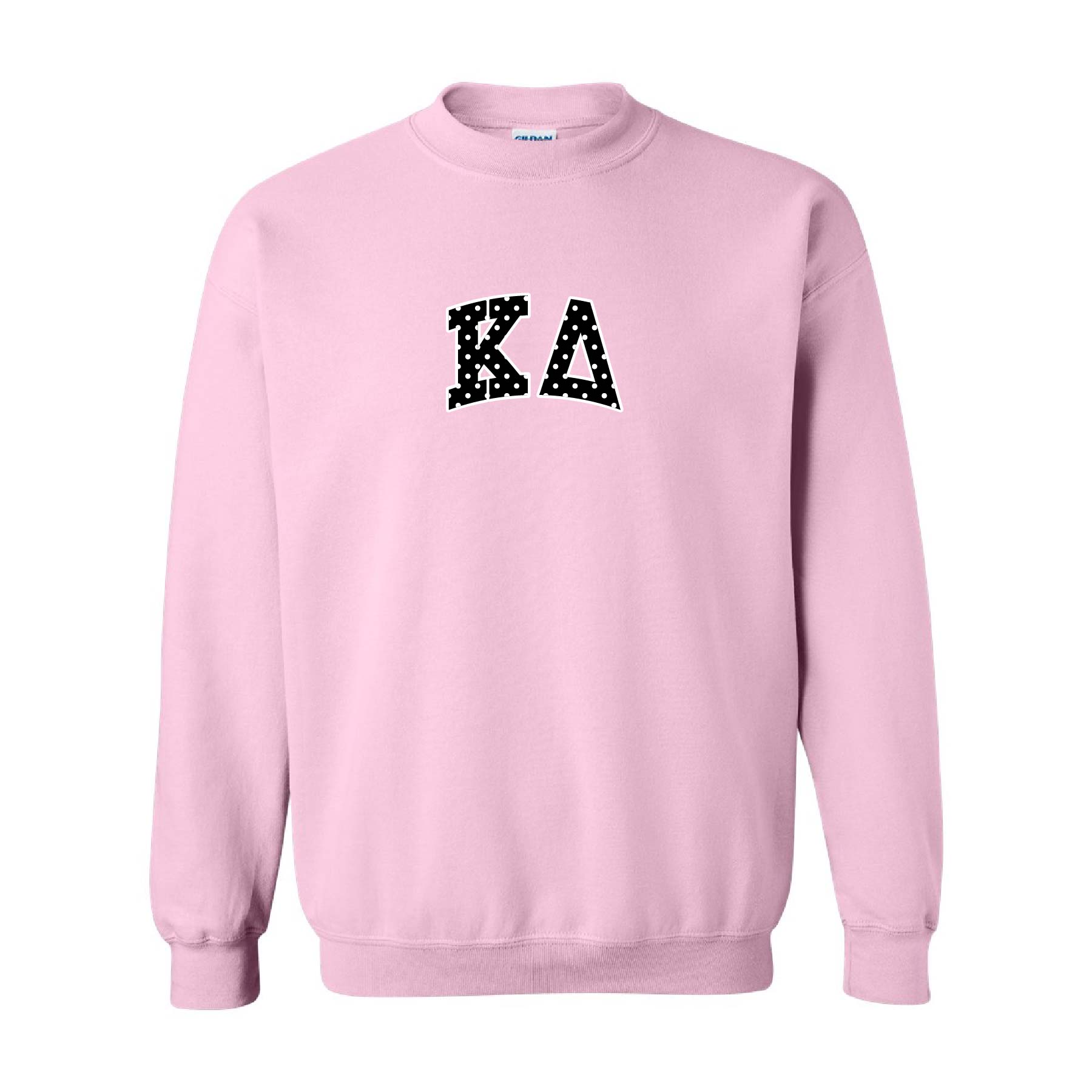 Ali & Ariel Pink Polka Dot Embroidered Crewneck Kappa Delta / Medium