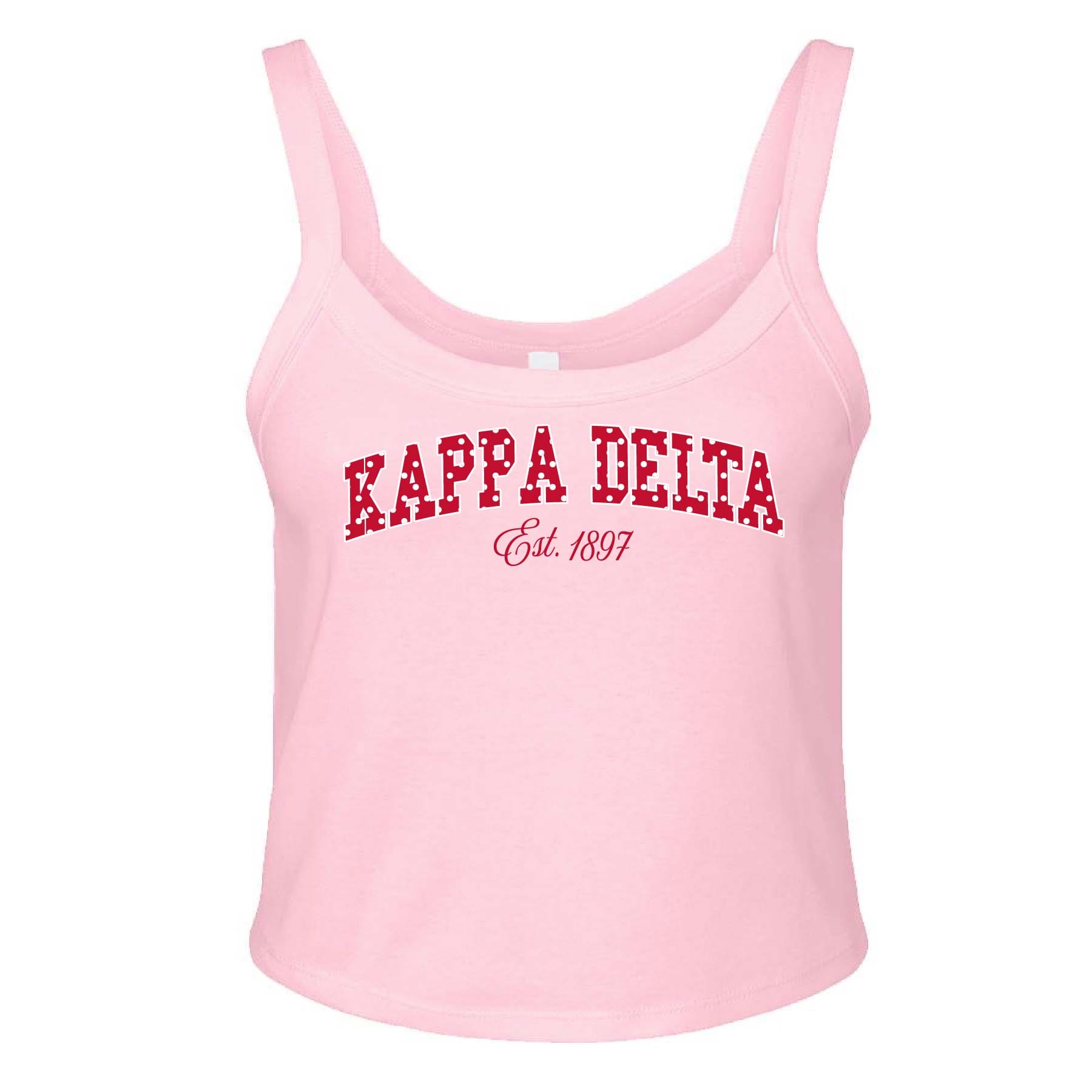 Ali & Ariel Pink Polka Dot Tank Kappa Delta / XS