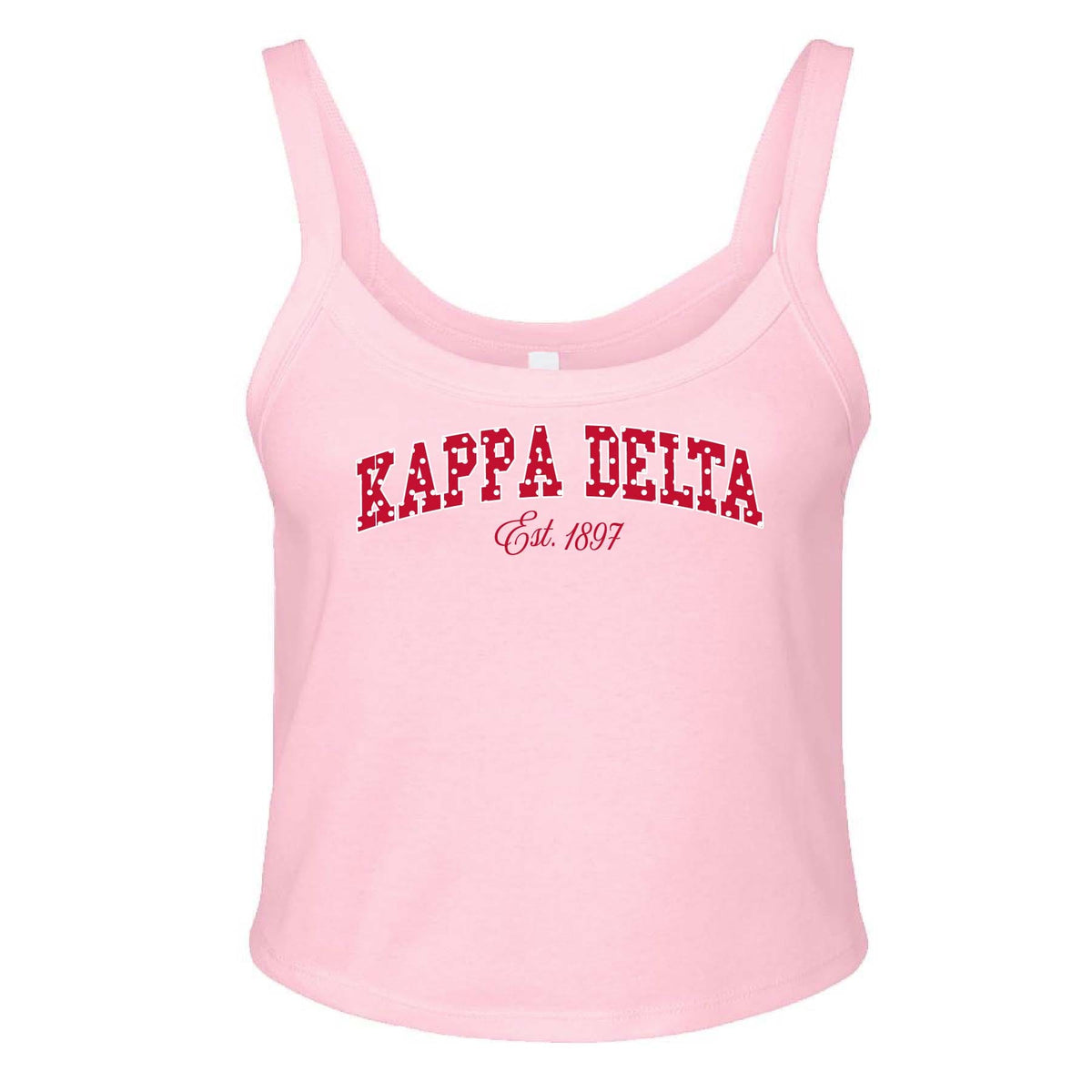 Ali & Ariel Pink Polka Dot Tank Kappa Delta / XS