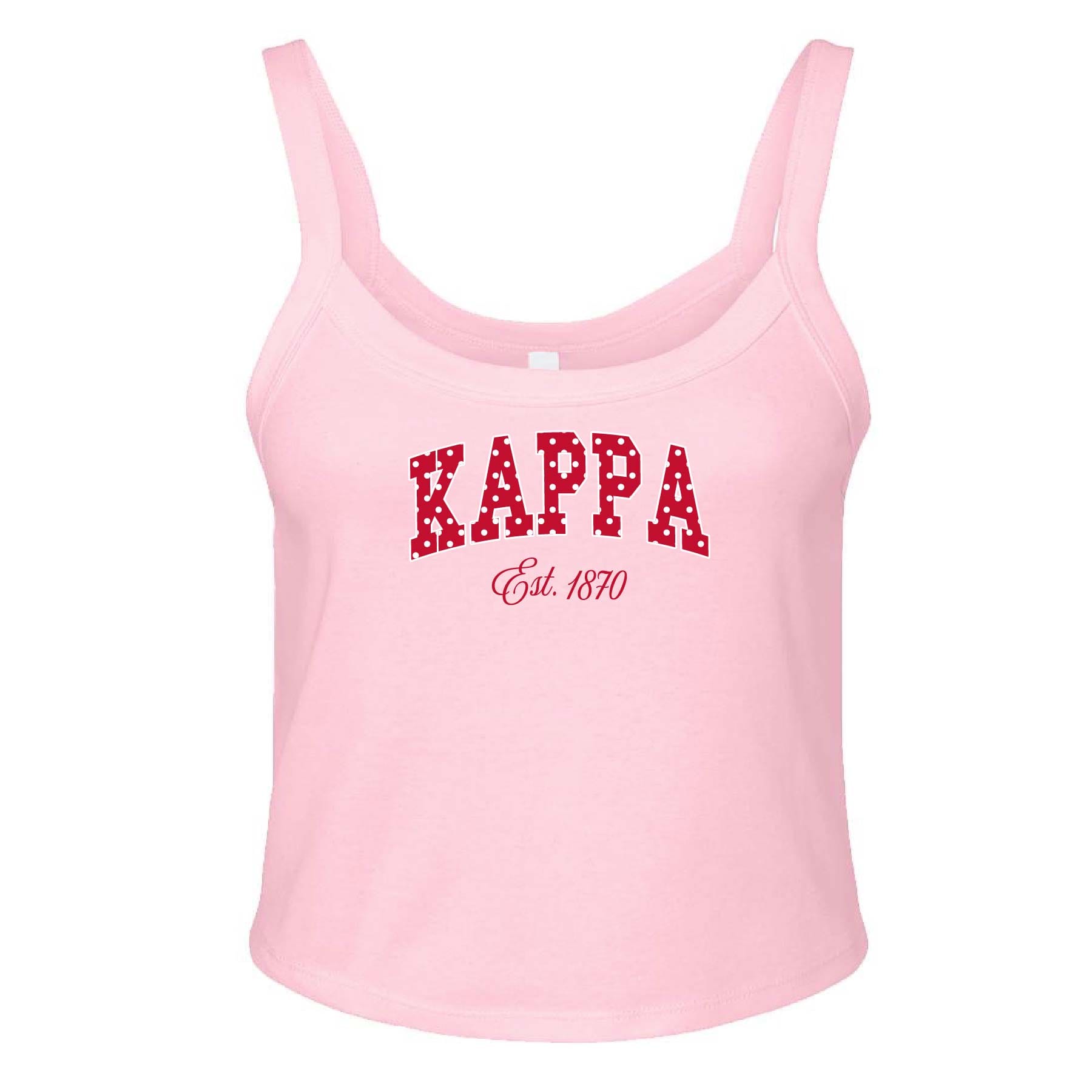 Ali & Ariel Pink Polka Dot Tank Kappa Kappa Gamma / XS