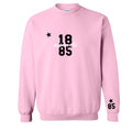 Ali & Ariel Pink Star Embroidered crew Alpha Chi Omega / Medium