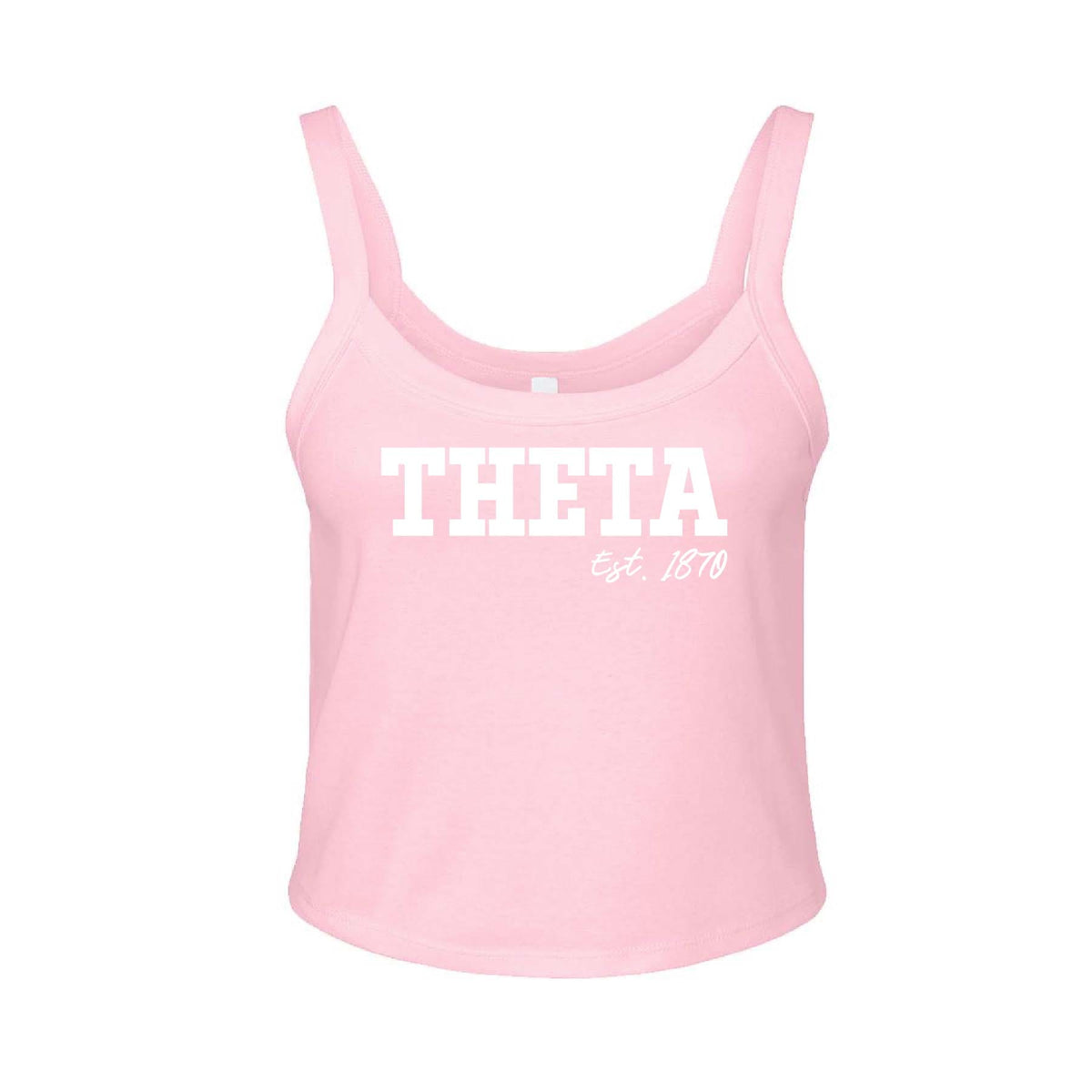 Ali & Ariel Pink & White Tank Top Kappa Alpha Theta / XS