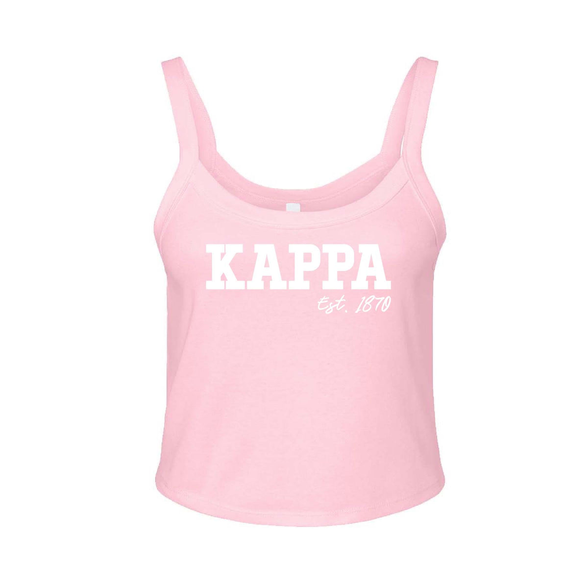 Ali & Ariel Pink & White Tank Top Kappa Kappa Gamma / XS