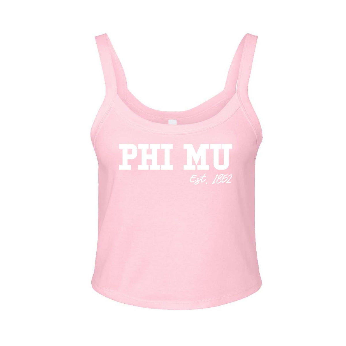 Ali & Ariel Pink & White Tank Top Phi Mu / XS