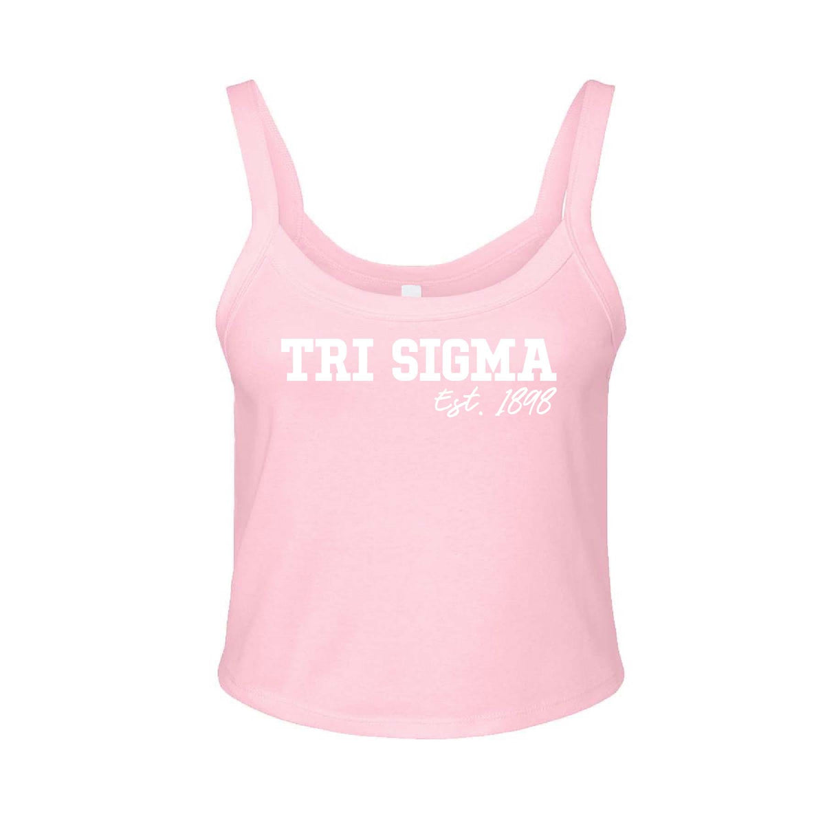 Ali & Ariel Pink & White Tank Top Sigma Sigma Sigma / XS
