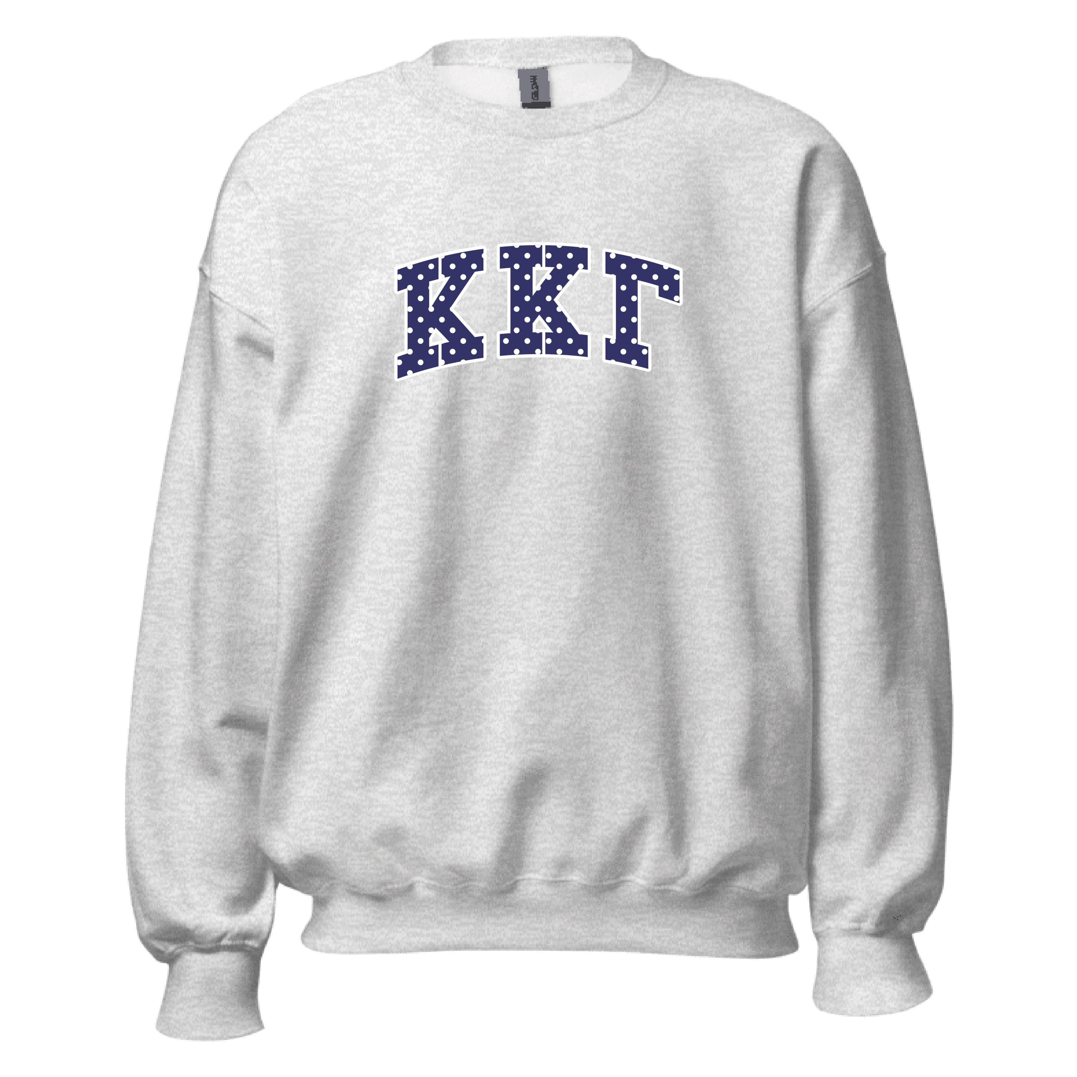 Ali & Ariel Polka Dot Embroidered Crewneck Kappa Kappa Gamma / Medium