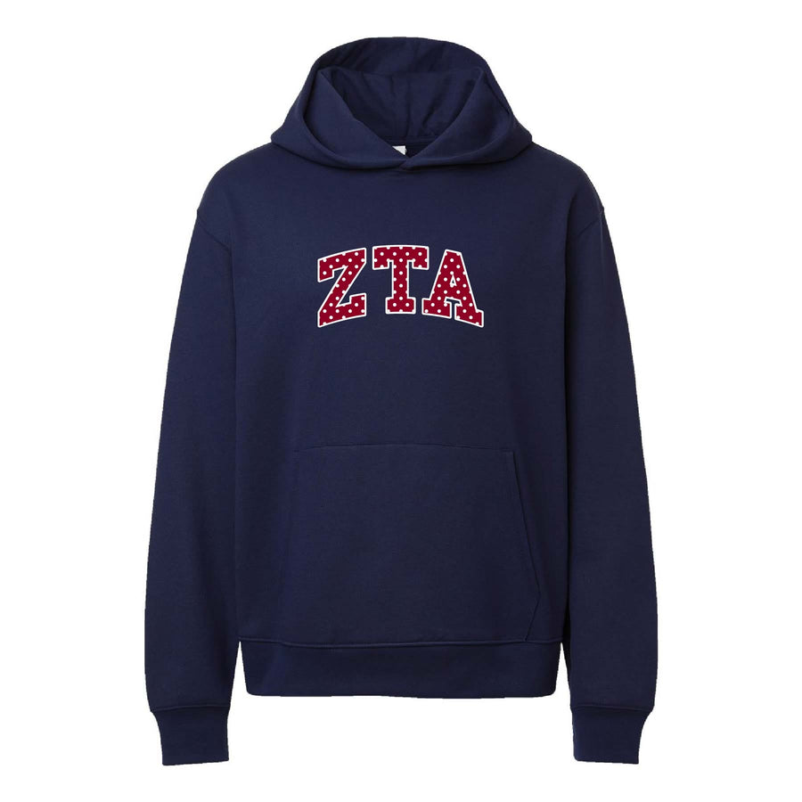 Ali & Ariel Polka Dot Embroidered Hoodie