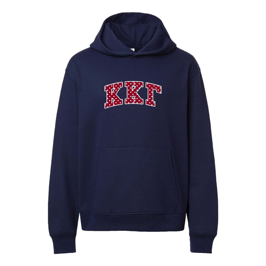 Ali & Ariel Polka Dot Embroidered Hoodie