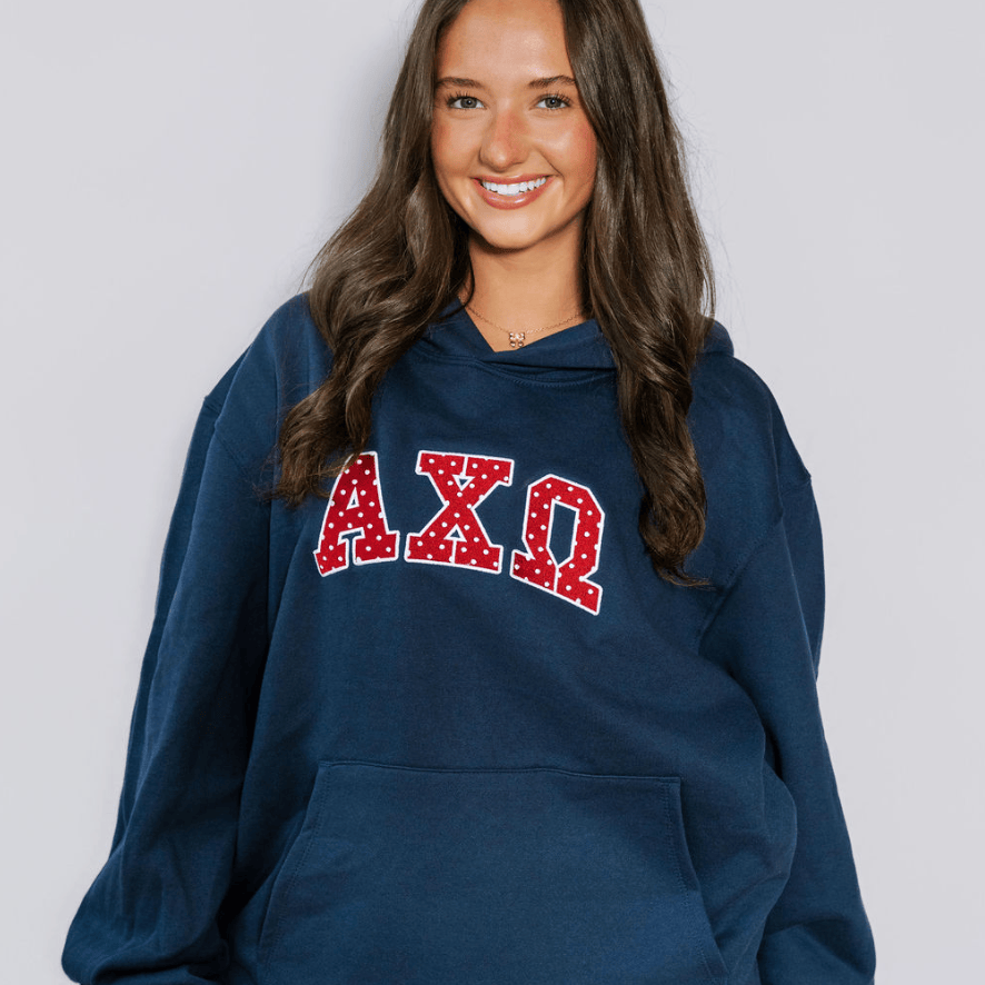 Ali & Ariel Polka Dot Embroidered Hoodie