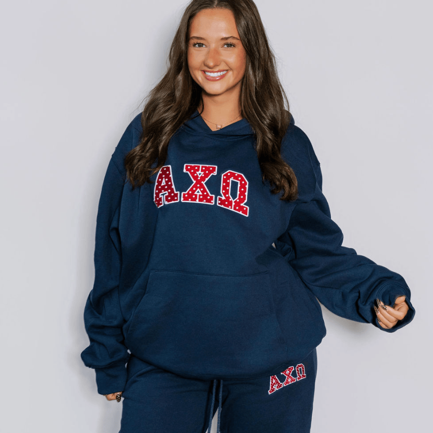 Ali & Ariel Polka Dot Embroidered Hoodie