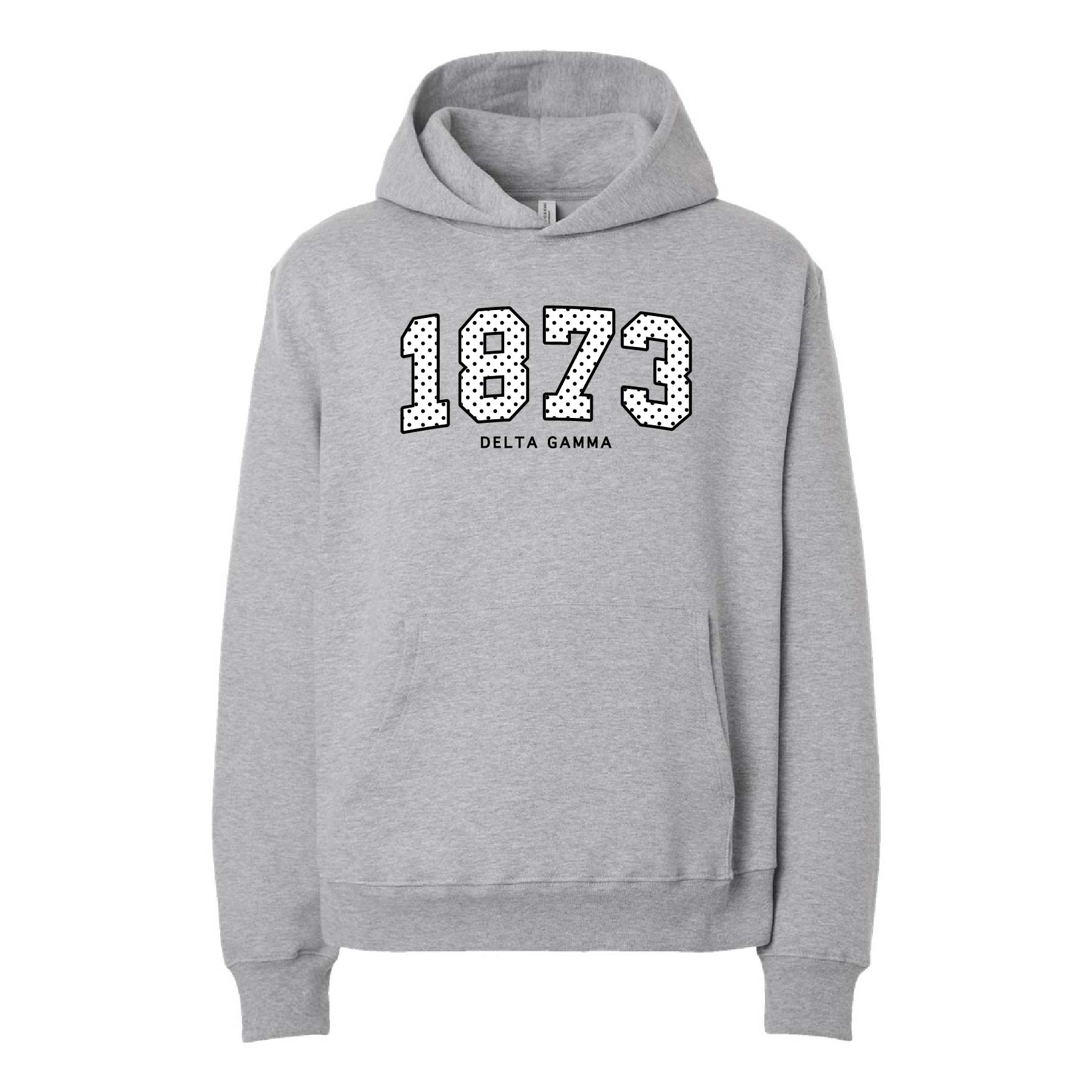 Ali & Ariel Polka Dot Embroidered Hoodie Delta Gamma / Medium