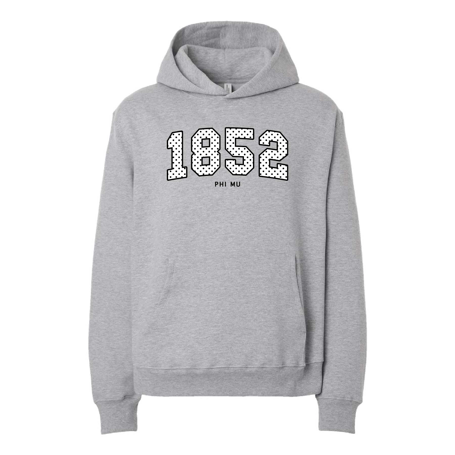 Ali & Ariel Polka Dot Embroidered Hoodie Phi Mu / Medium