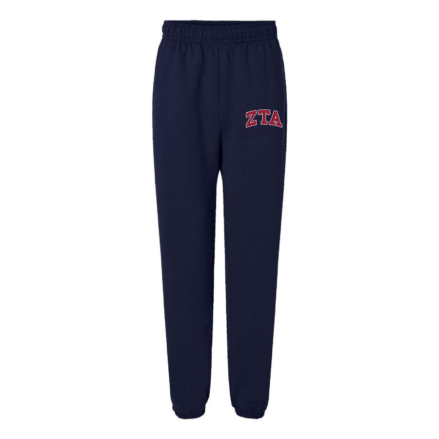 Ali & Ariel Polka Dot Embroidered Joggers