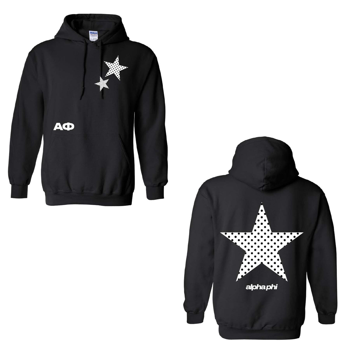 Polka Dot Star Hoodie by Ali & Ariel | Sorority Apparel | Greek Hoodie