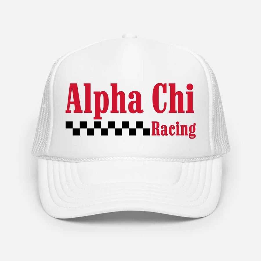 Ali & Ariel Racing Trucker Hat Alpha Chi Omega