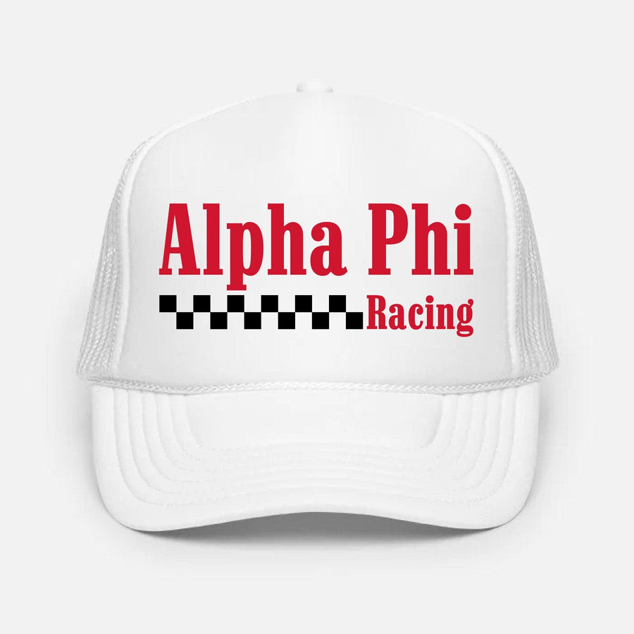 Ali & Ariel Racing Trucker Hat Alpha Phi