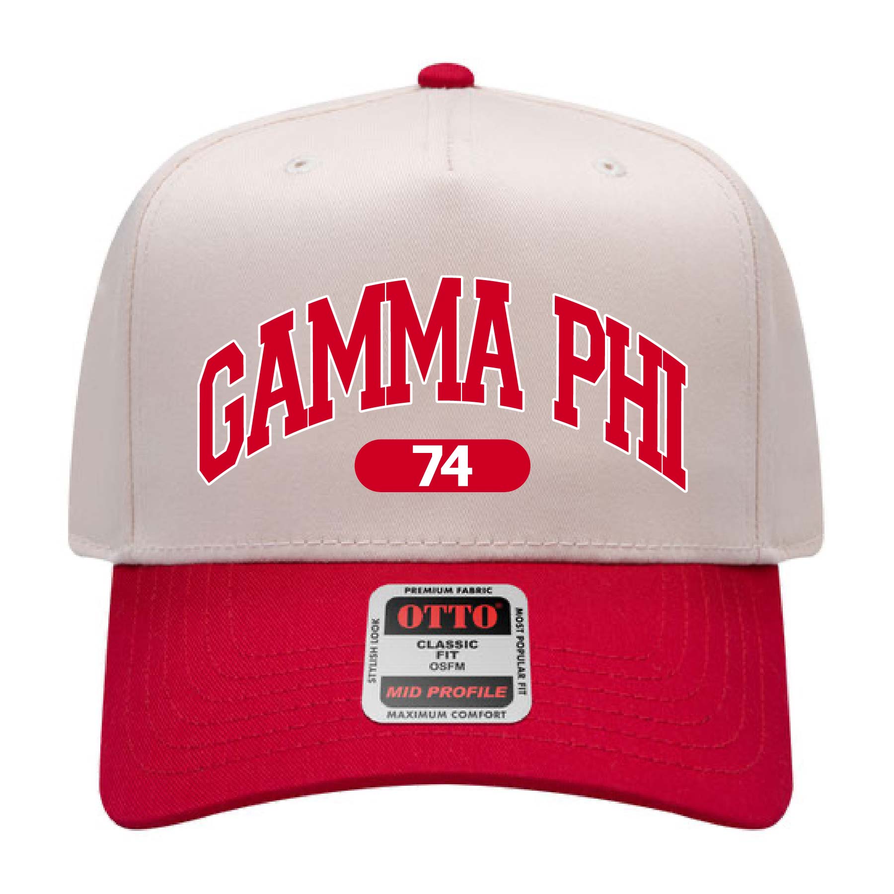 Ali & Ariel Red Collegiate Sports Hat Gamma Phi Beta