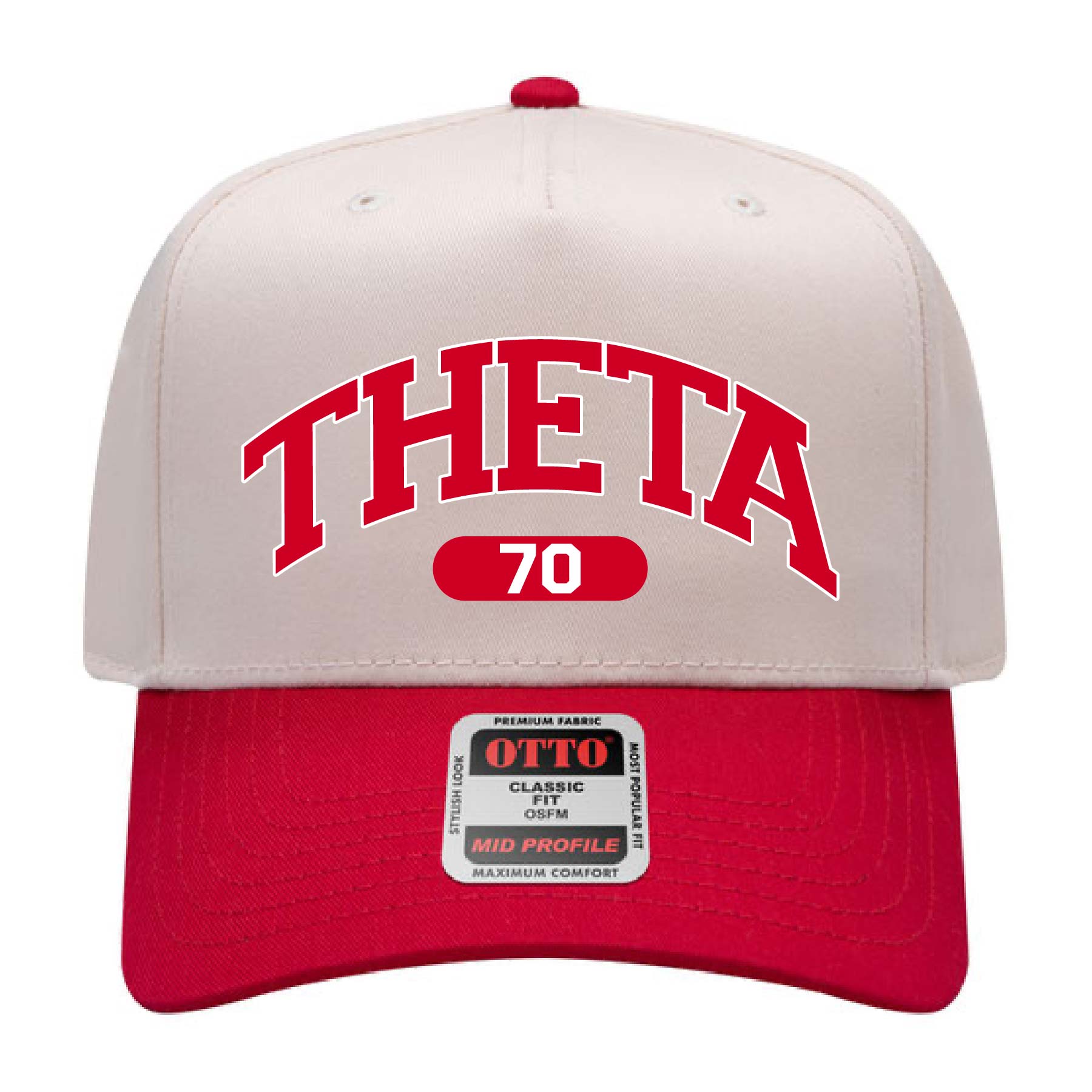 Ali & Ariel Red Collegiate Sports Hat Kappa Alpha Theta