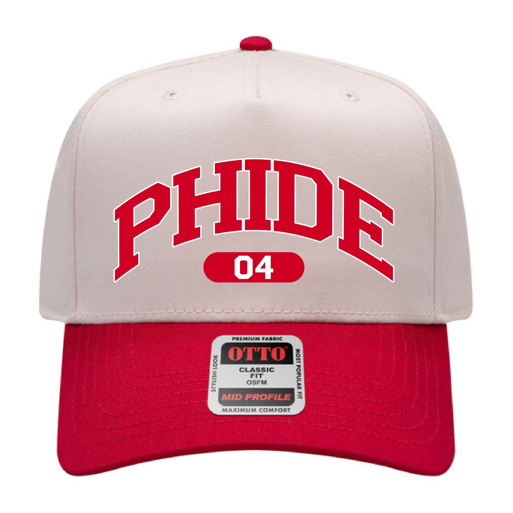 Ali & Ariel Red Collegiate Sports Hat Phi Delta Epsilon