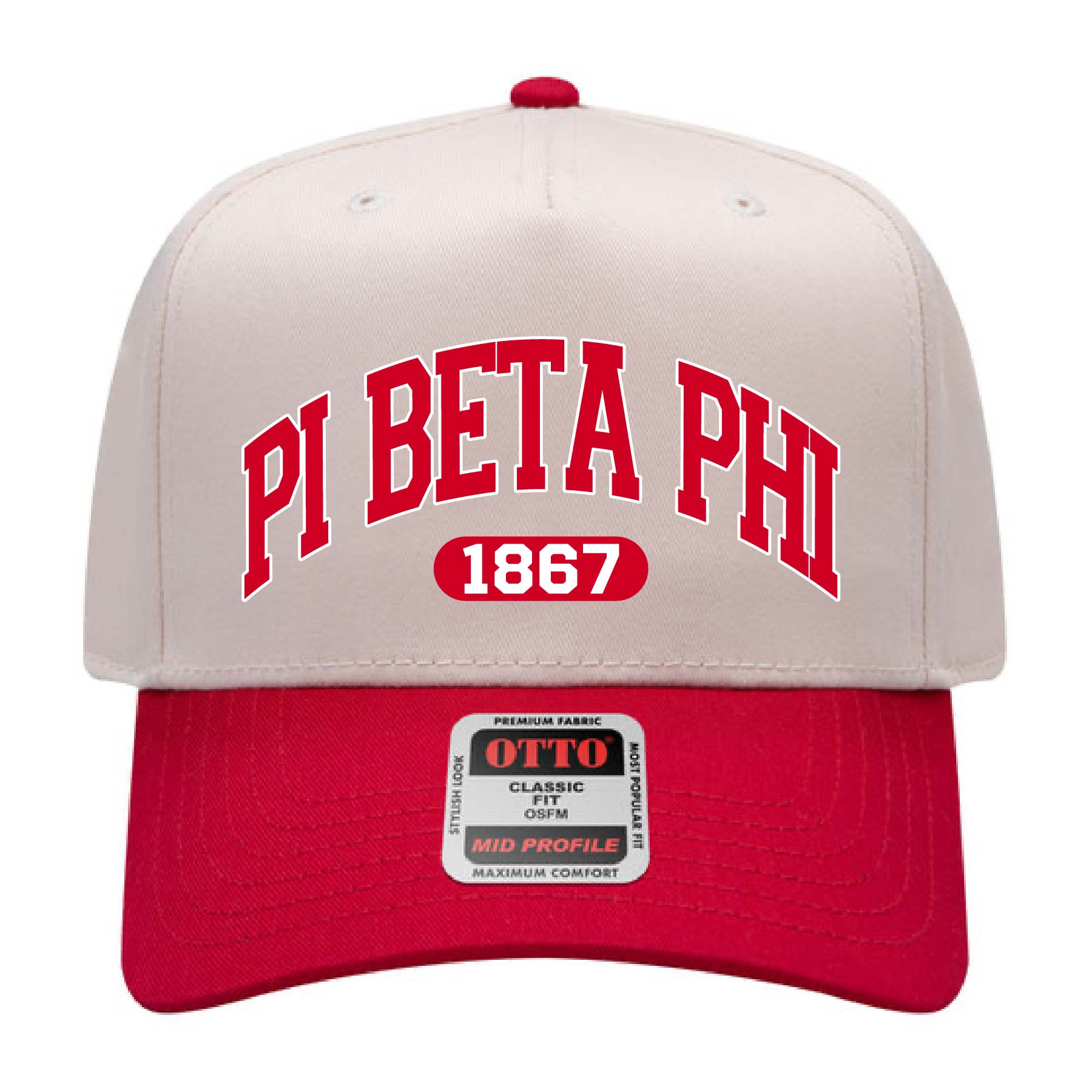 Ali & Ariel Red Collegiate Sports Hat Pi Beta Phi
