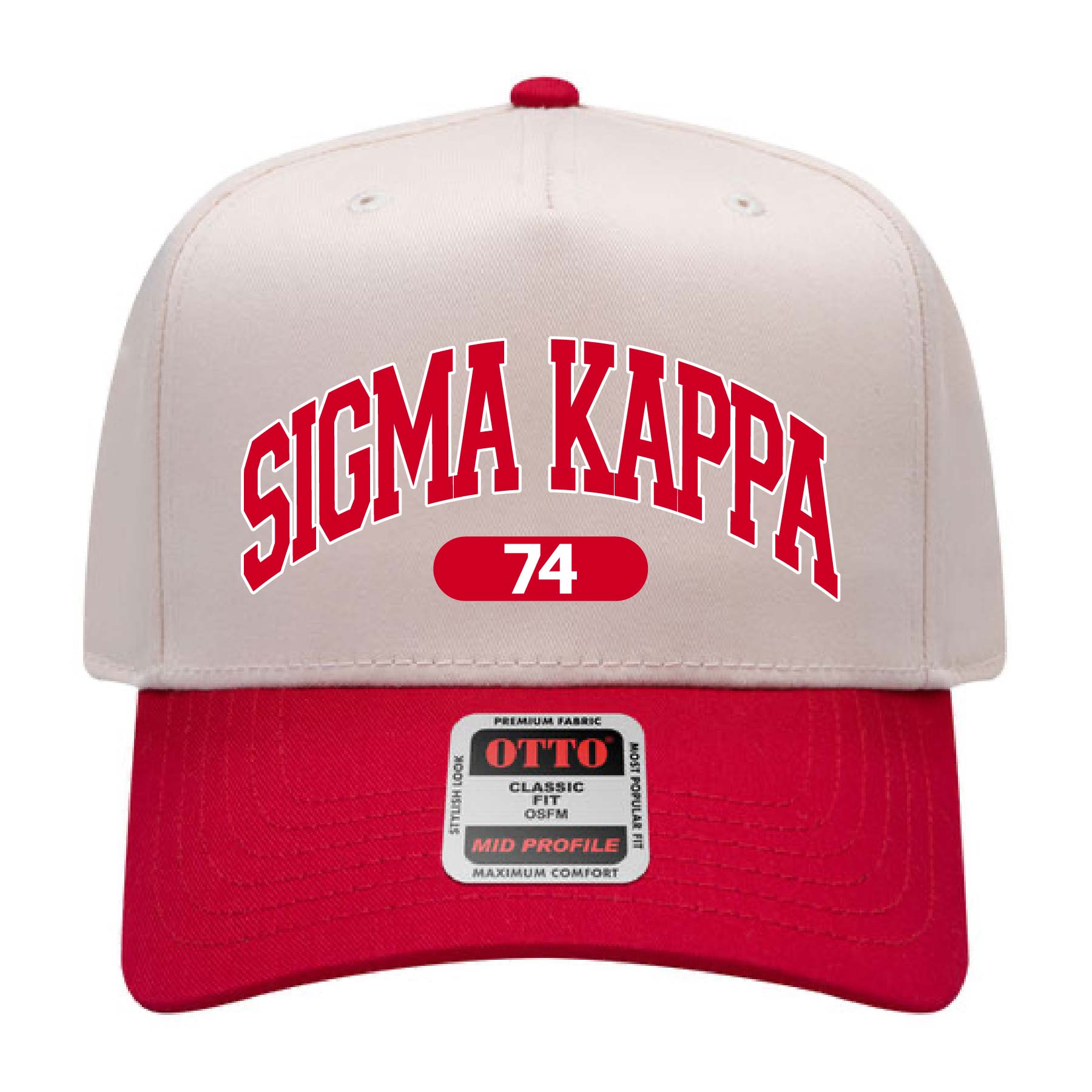 Ali & Ariel Red Collegiate Sports Hat Sigma Kappa