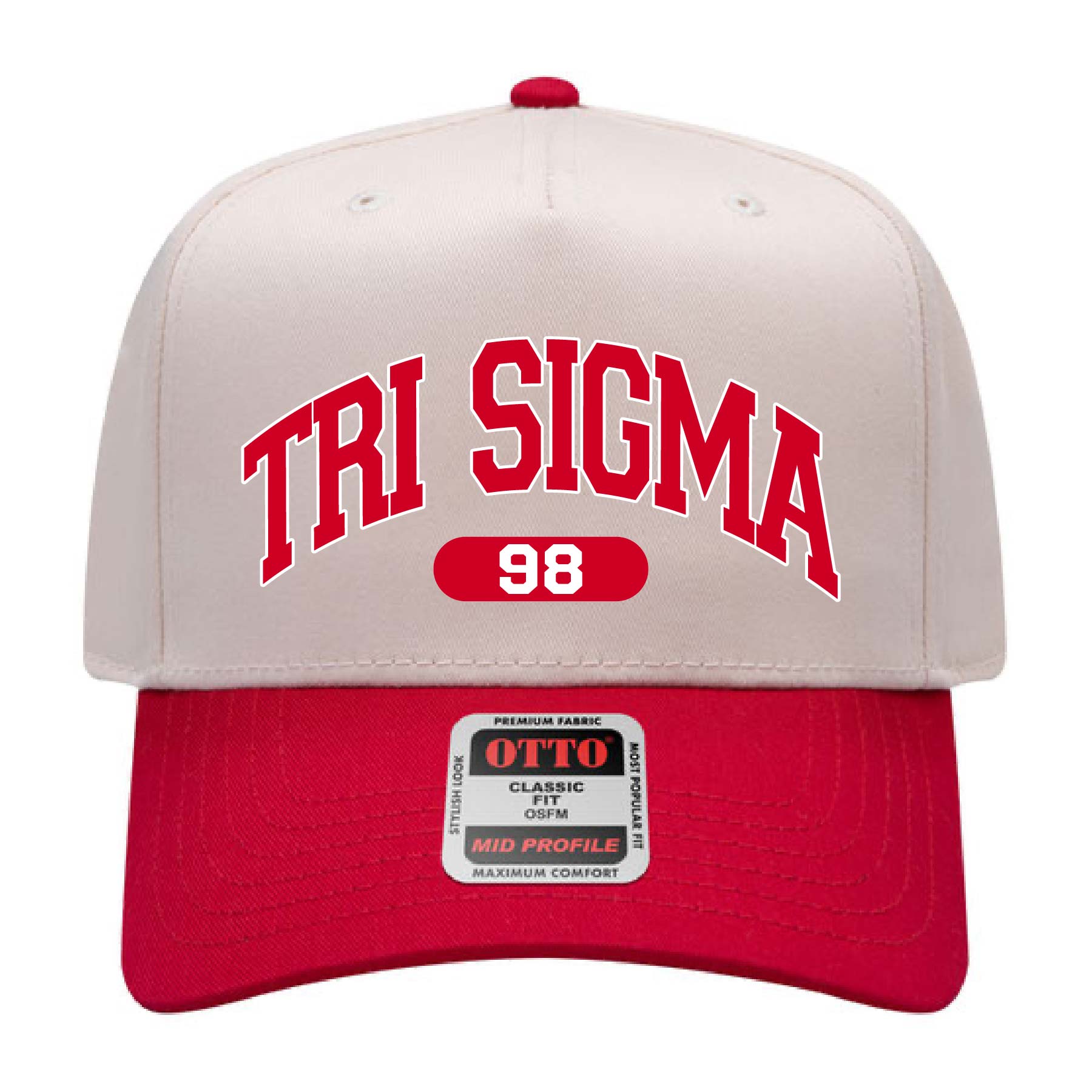 Ali & Ariel Red Collegiate Sports Hat Sigma Sigma Sigma