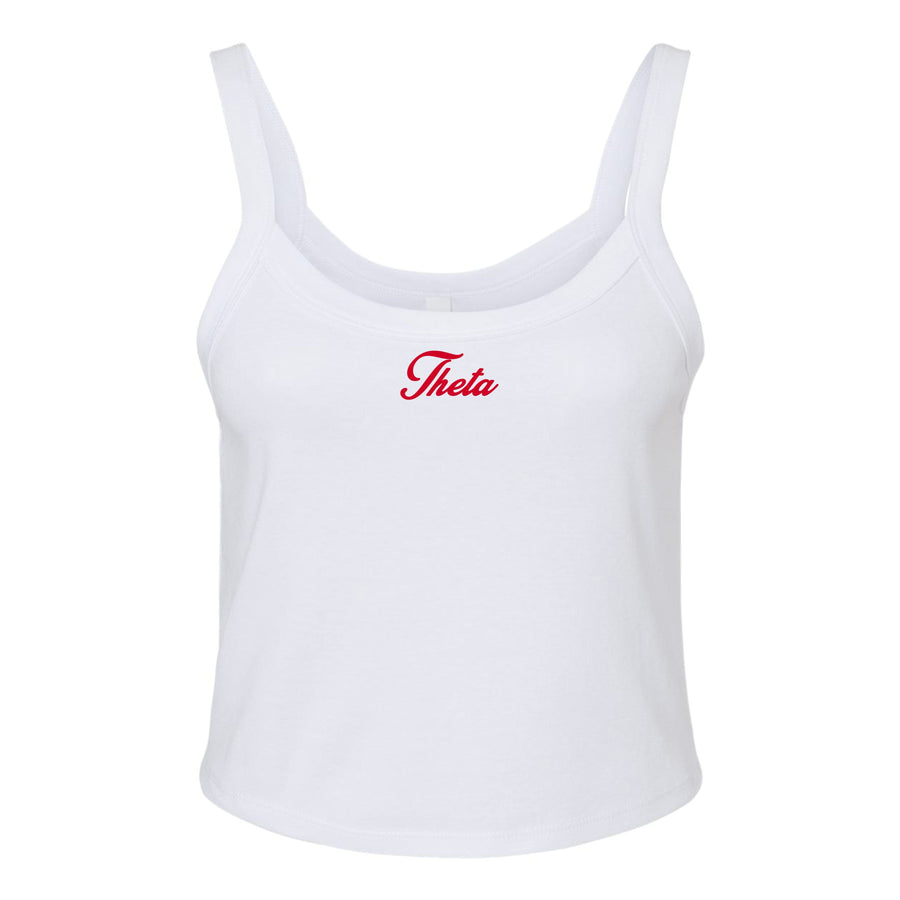 Ali & Ariel Red Cursive Tank Top Kappa Alpha Theta / XS