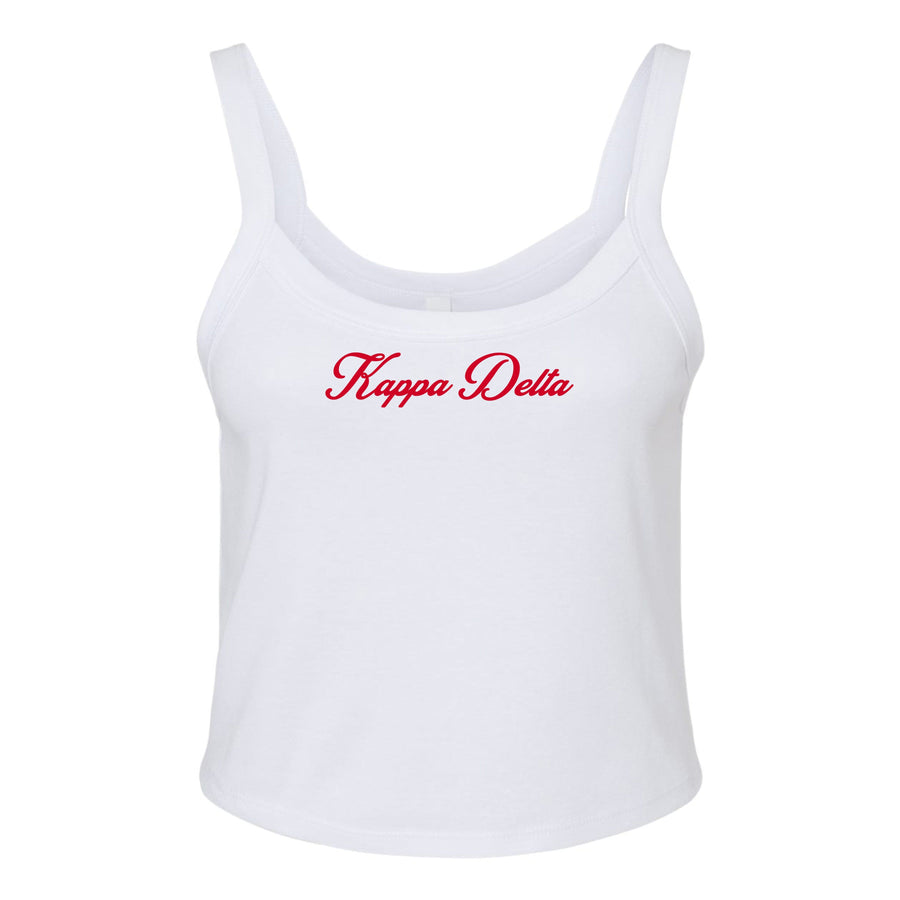 Ali & Ariel Red Cursive Tank Top Kappa Delta / XS