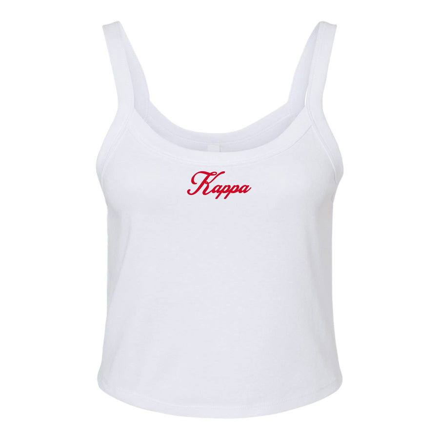 Ali & Ariel Red Cursive Tank Top Kappa Kappa Gamma / XS