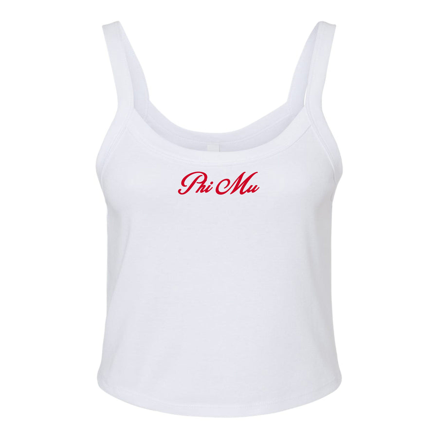 Ali & Ariel Red Cursive Tank Top Phi Mu / XS